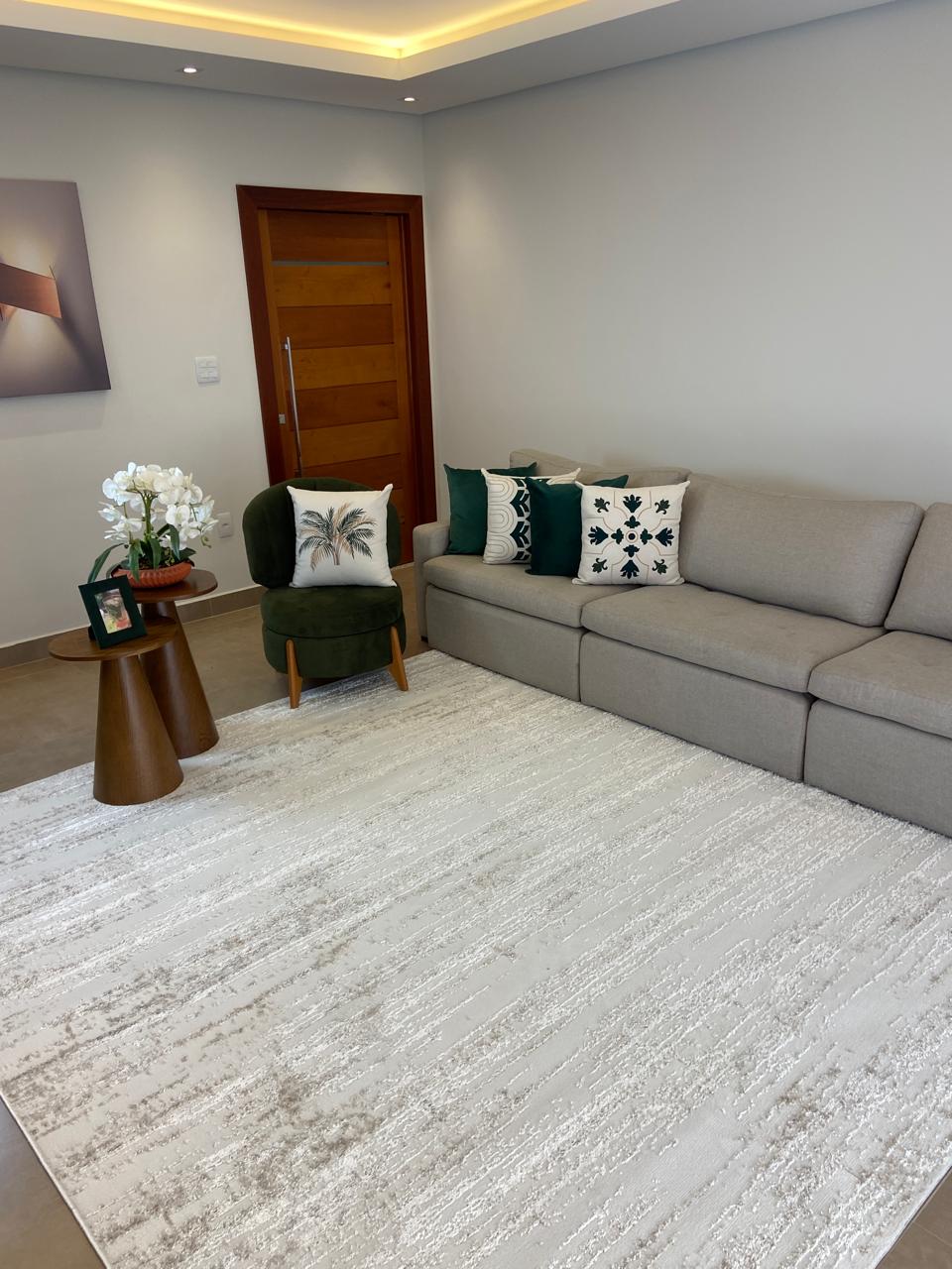 Tapete Egípcio Lunara 02 Off White / Bege Sob Medida