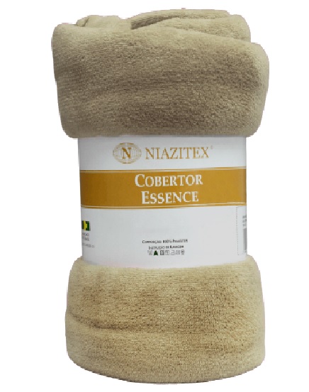 Cobertor Casal Essence 1,80x2,20 Niazitex Cor.Bege