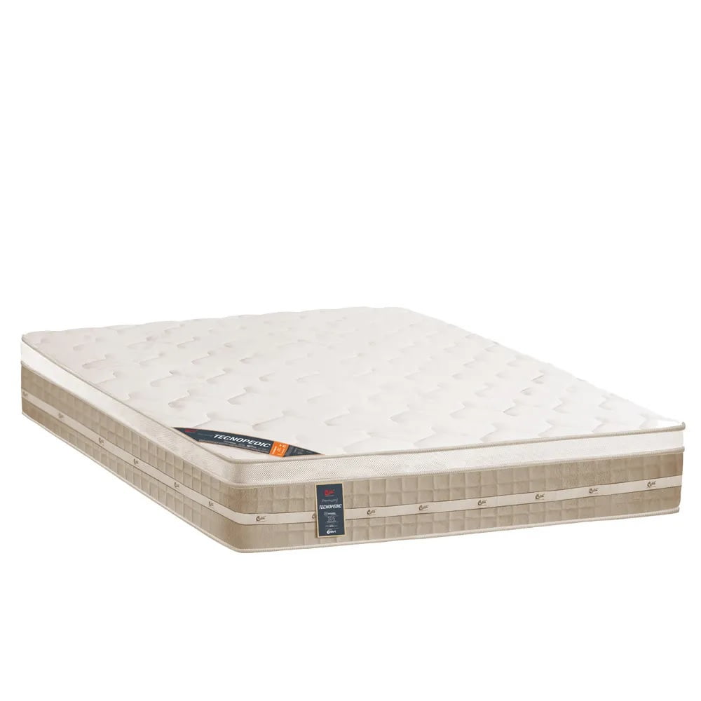 COLCHAO PREMIUM TECNOPEDIC NEW ONE FACE 138X188X030 MOLA CASAL CASTOR