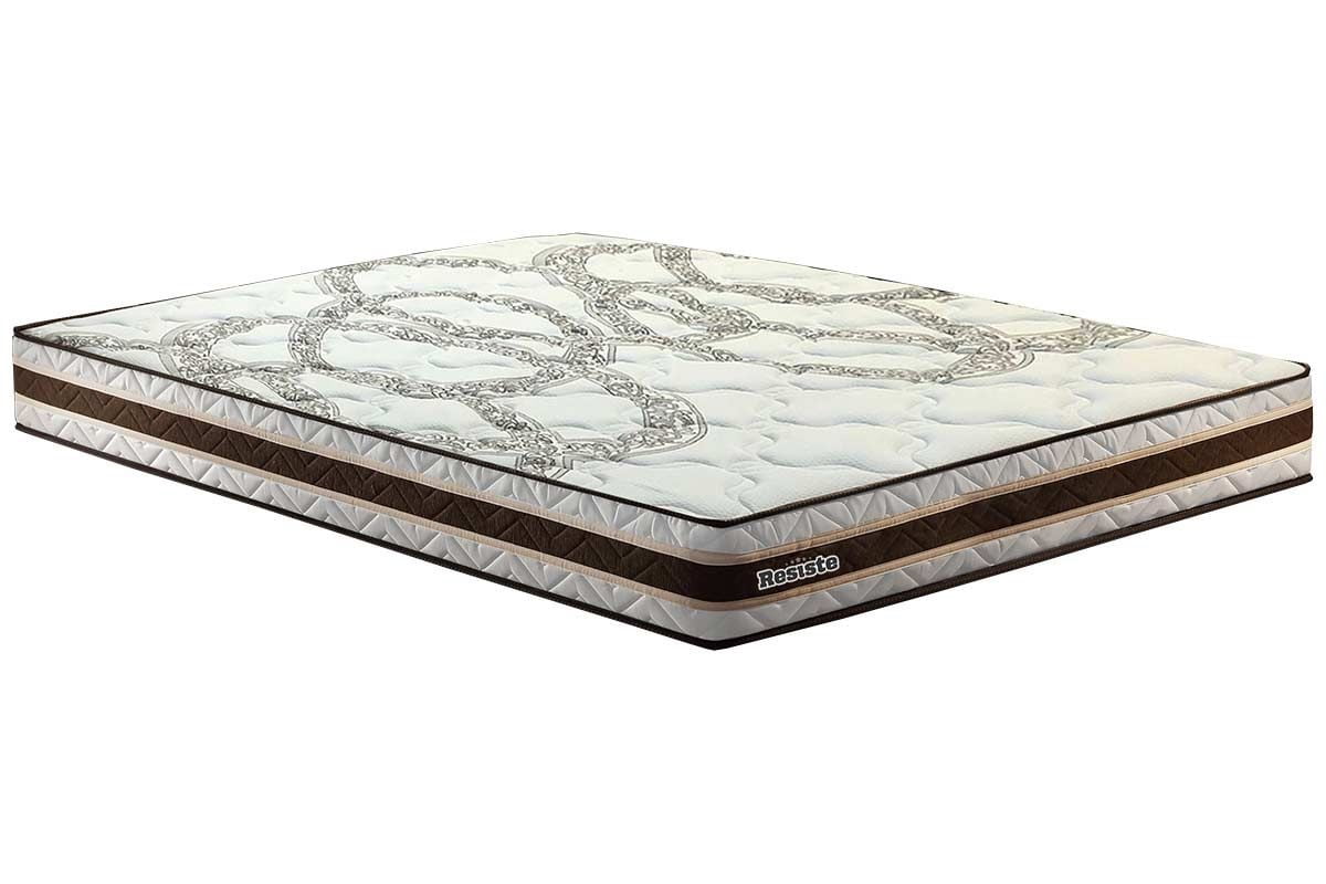CONJUNTO COLCHAO RESISTE HOTEL DUO SPEDD BRANCO 2019 D45 138X188X25 ESPUMA CASAL PAROPAS + BOX