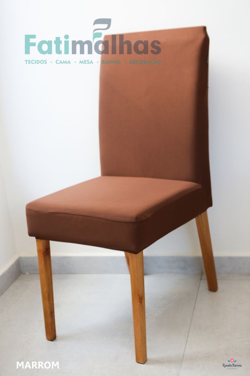 Capa p/ Cadeira Malha Suplex Adomes MARROM