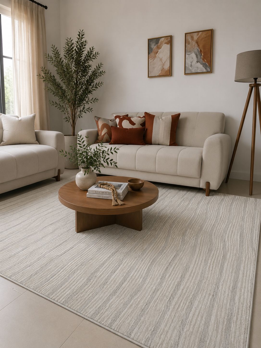 Tapete Egípcio CB04 Dunas Off White e Bege