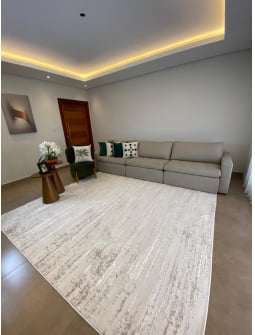 Tapete Egípcio Lunara 02 Off White / Bege Sob Medida