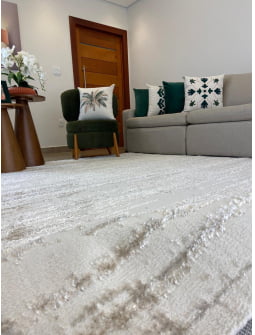 Tapete Egípcio Lunara 02 Off White / Bege Sob Medida