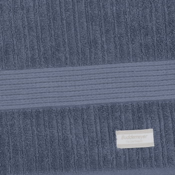 Toalha de Banho Buddemeyer Fio Penteado Canelado 70x140cm Azul 1658