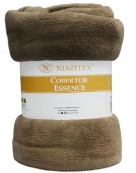 Cobertor Casal Essence 1,80x2,20 Niazitex Cor.Chocolate