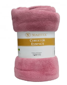 Cobertor Casal Essence 1,80x2,20 Niazitex Cor.Rose