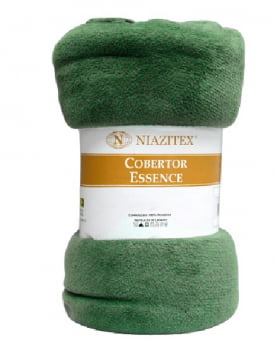 Cobertor Casal Essence 1,80x2,20 Niazitex Cor.Verde Selva