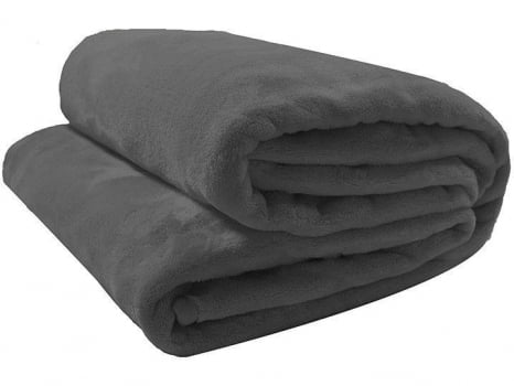 Cobertor Casal Velour 300 180x220 Microfibra Camesa Neo Chumbo