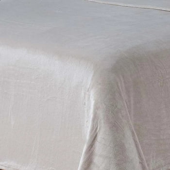 Cobertor Super King Microfibra Toque de Seda Lisa Niazitex MARFIM