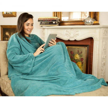 Cobertor Tv com Mangas 1,60x2,30m Laoni VERDE