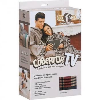 Cobertor Tv com Mangas 1,60x2,30m Laoni XADREZ