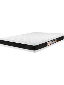 COLCHAO BLACK & WHITE AIR D45 DOUBLE FACE 158X198X27 ESPUMA QUEEN CASTOR