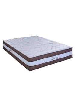 CONJUNTO COLCHAO LEGACY BRANCO 2025 138X188X28 MOLA CASAL PAROPAS + BOX