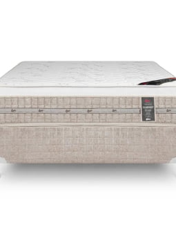CONJUNTO COLCHAO PREMIUM TECNOPEDIC NEW ONE FACE 138X188X030 MOLA CASAL CASTOR + BOX