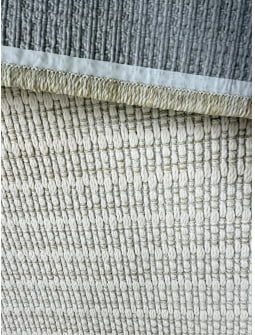 TAPETE ARTESANAL LUMINE ALBA N OFF WHITE COM BEGE