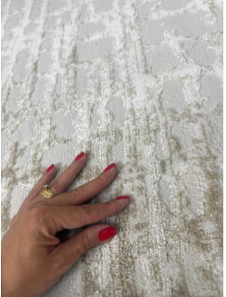 Tapete Egípcio CB02 Estonado Off White e Bege