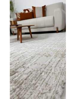 Tapete Egípcio CB02 Estonado Off White e Bege
