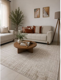 Tapete Egípcio CB02 Estonado Off White e Bege Tapete Egípcio CB02 Estonado Off White e Bege