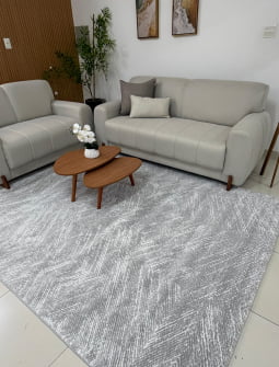 Tapete Egípcio Yara 29 Prata /  Cinza