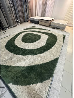 TAPETE PARA SALA OU QUARTO NACIONAL SOFT EXCLUSIVE VERDE ORGANICO 10