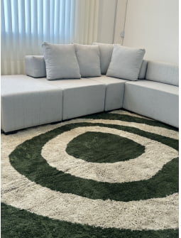 TAPETE PARA SALA OU QUARTO NACIONAL SOFT EXCLUSIVE VERDE ORGANICO 10