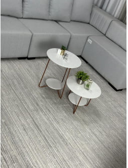 TAPETE PARA SALA OU QUARTO TURCO VICTORIA 4H CINZA VIA STAR 2,50 X 3,00