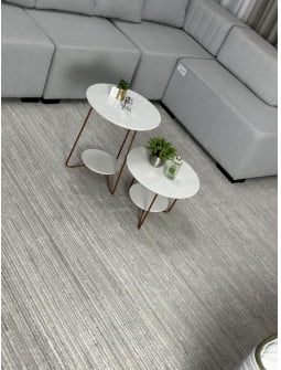 TAPETE PARA SALA OU QUARTO TURCO VICTORIA 4H CINZA VIA STAR 2,50 X 3,00