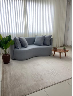 Tapete para Sala - Quarto Turco Neutro Madri Bege