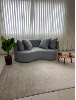 Tapete para Sala - Quarto Turco Neutro Madri Bege