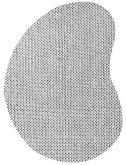 Tapete Turco Bouclê Organico Prata / Cinza