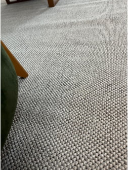 Tapete Turco Bouclê Prata Cinza